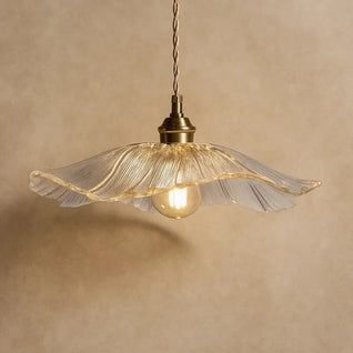 Luminaire Suspension En Verre - Pétale Flottant | Pétalia