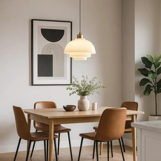 Luminaire Suspension En Verre - Sphère Opale | Korida