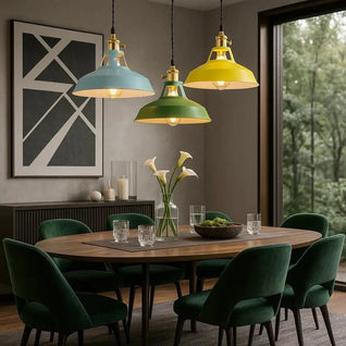 Luminaire Suspension Industrielle - Forme D'Antan | Lumina