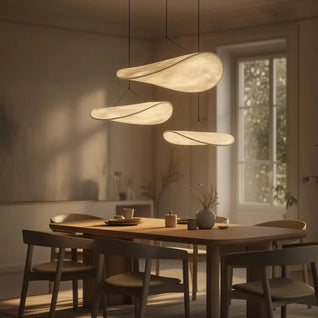 Luminaire Suspension Japandi - Voile Tressé | Lumena