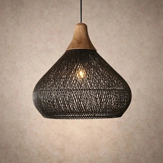 Luminaire Suspension Rotin - Ombre Naturelle | Orivala