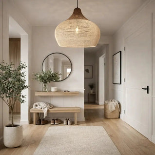 Luminaire Suspension Rotin - Ombre Naturelle | Orivala