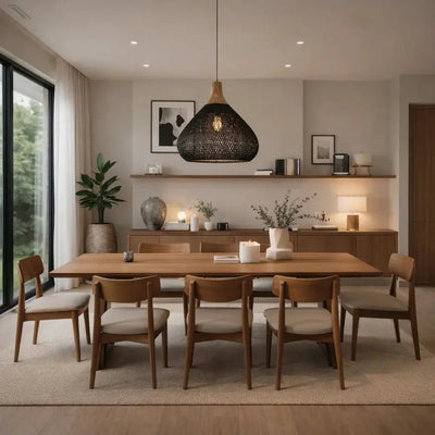 Luminaire Suspension Rotin - Ombre Naturelle | Orivala - vue 4 | Azeniah