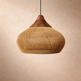 Luminaire Suspension Rotin - Ombre Naturelle | Orivala