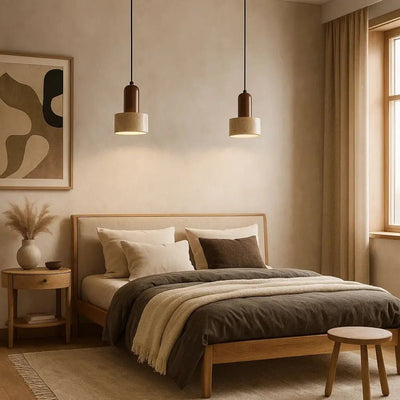 Luminaire Suspension Travertin - Marbre Brut | Tavernia - vue 3 | Azeniah