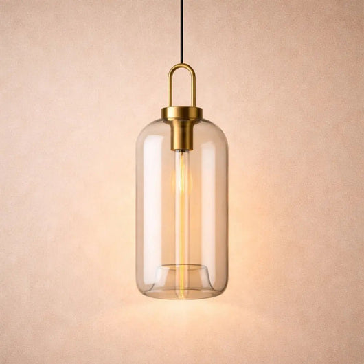 Luminaire Suspension Verre - Courbe Fluide | Célina - vue 4 | Azeniah