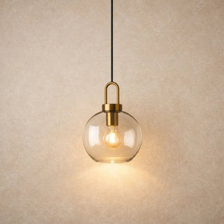 Luminaire Suspension Verre - Courbe Fluide | Célina