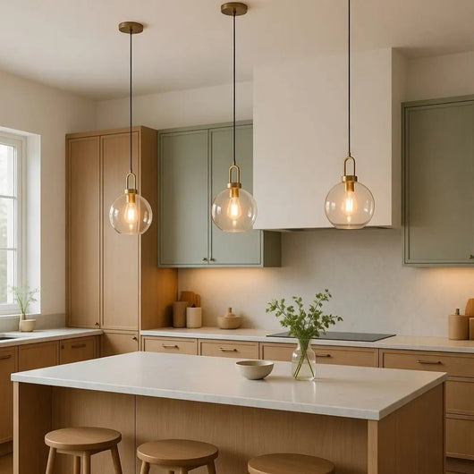 Luminaire Suspension Verre - Courbe Fluide | Célina - vue 3 | Azeniah
