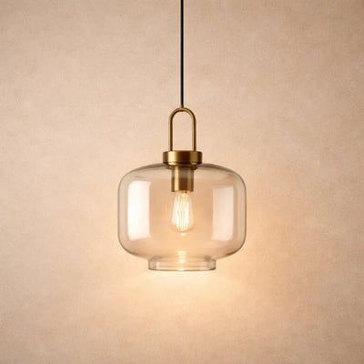 Luminaire Suspension Verre - Courbe Fluide | Célina | Azeniah