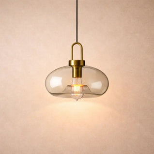 Luminaire Suspension Verre - Courbe Fluide | Célina