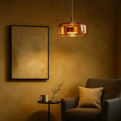 Luminaire Suspension Verre - Cristal Fumée | Ombrysa - vue 12 | Azeniah