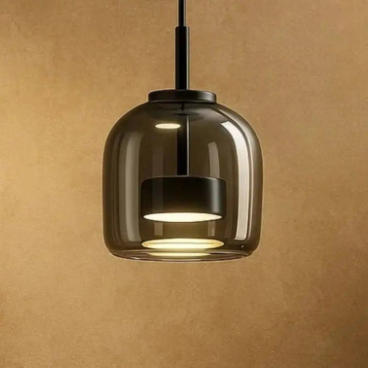 Luminaire Suspension Verre - Cristal Fumée | Ombrysa - vue 7 | Azeniah