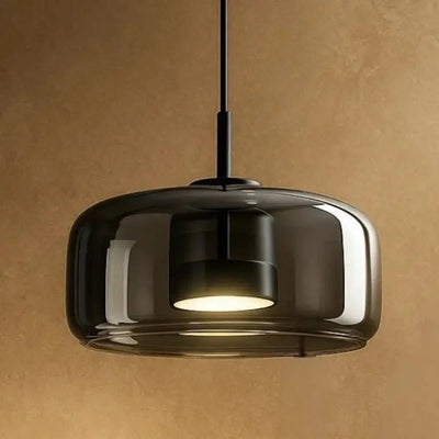 Luminaire Suspension Verre - Cristal Fumée | Ombrysa - vue 9 | Azeniah