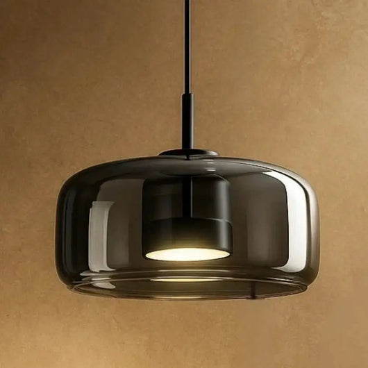 Luminaire Suspension Verre - Cristal Fumée | Ombrysa - vue 9 | Azeniah