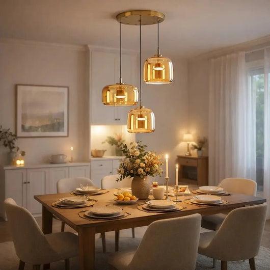 Luminaire Suspension Verre - Cristal Fumée | Ombrysa - vue 2 | Azeniah