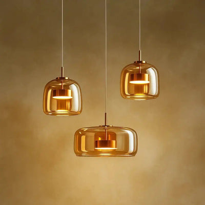 Luminaire Suspension Verre - Cristal Fumée | Ombrysa | Azeniah