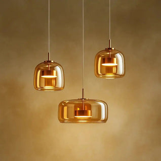 Luminaire Suspension Verre - Cristal Fumée | Ombrysa