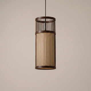 Lustre En Rotin Tressé Abat-Jour Tissu Bohème | Cannira