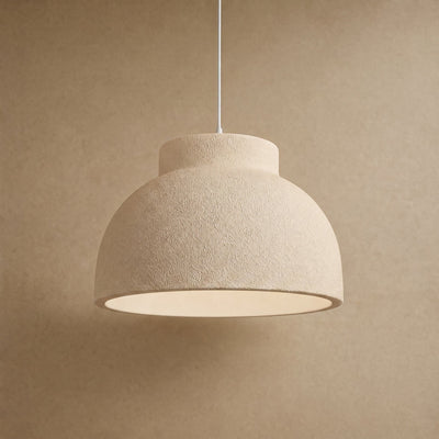 Lustre Wabi Sabi Dôme Sculpté Main E27 Niroya - Azeniah
