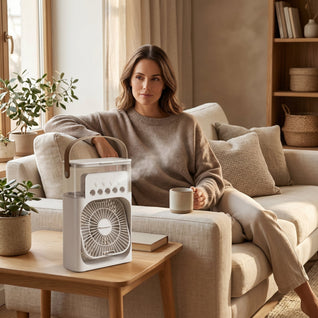 Mini Rafraîchisseur d'Air USB Brume d'Eau Lumière LED | Tisselia