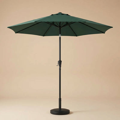 Parasol de jardin inclinable Solvane vert 2,6 m, packshot
