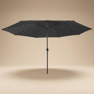 Parasol de Jardin LED Rectangulaire 400 x 250 cm Manivelle | Solyra