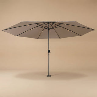 Parasol de Jardin LED Rectangulaire 400 x 250 cm Manivelle | Solyra
