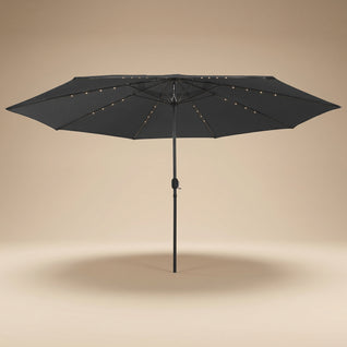Parasol de Jardin LED Rectangulaire 400 x 250 cm Manivelle | Solyra