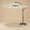 Parasol Déporté Inclinable Ø2,95 m Base Croisée 5 Coloris | Calvane