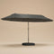 Parasol de Terrasse Double Rectangulaire 4,6 m Acier Manivelle | Ombralis