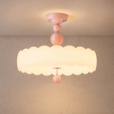 Plafonnier LED Chambre - Halo Crémeux | Nuvora