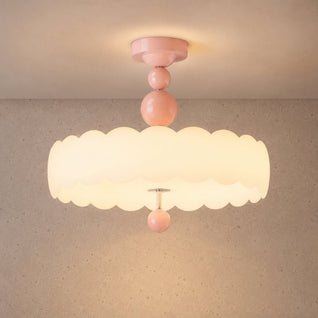 Plafonnier LED Chambre - Halo Crémeux | Nuvora