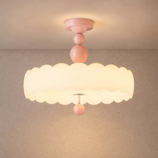 Plafonnier LED Chambre - Halo Crémeux | Nuvora
