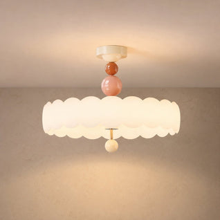 Plafonnier LED Chambre - Halo Crémeux | Nuvora