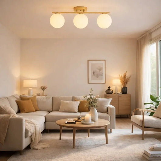 Plafonnier LED Intérieur - Verre Velouté | Darvëa - vue 3 | Azeniah