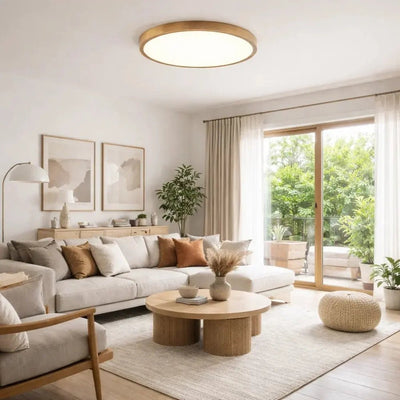 Plafonnier LED Rond - Couronne Naturelle | Lucarys - vue 4 | Azeniah