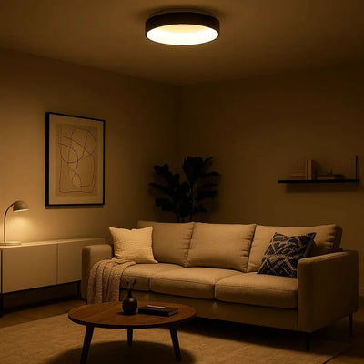 Plafonnier Luminaire Circulaire - Voile Métallique | Luminess - vue 3 | Azeniah