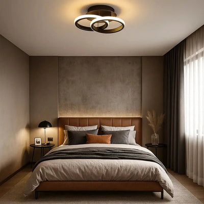 Plafonnier Luminaire LED - Courbe Sculpturale | Infinia - vue 4 | Azeniah