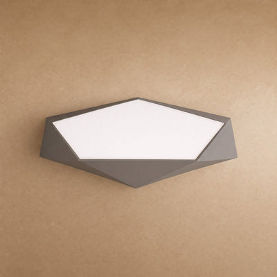 Plafonnier Moderne Pentagone Facetté LED, 30 à 60 cm Kalinta - Azeniah