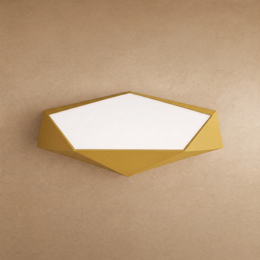 Plafonnier Moderne Pentagone Facetté LED, 30 à 60 cm Kalinta - Azeniah