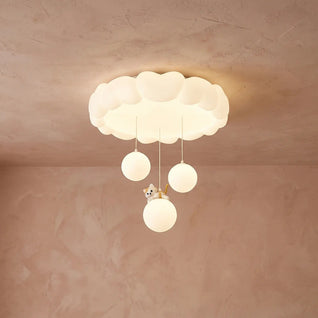 Plafonnier Nuage LED Chambre Bébé et Enfant Ø 50 cm | Célyva