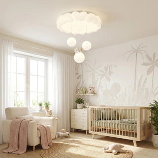 Plafonnier Nuage LED Chambre Bébé et Enfant Ø 50 cm | Célyva