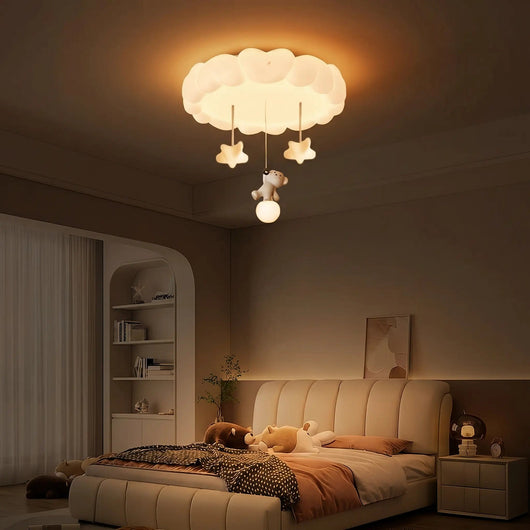 Plafonnier Nuage LED Chambre Bébé et Enfant Ø 50 cm Célyva - Azeniah