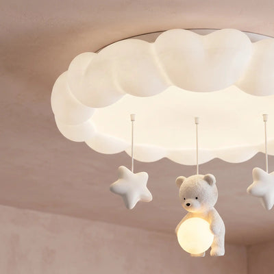 Plafonnier Nuage LED Chambre Bébé et Enfant Ø 50 cm Célyva - Azeniah