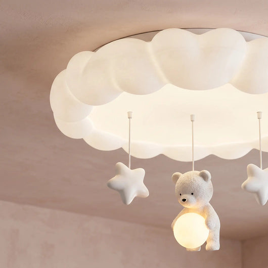 Plafonnier Nuage LED Chambre Bébé et Enfant Ø 50 cm Célyva - Azeniah