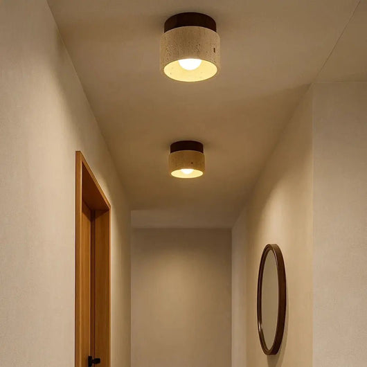 Plafonnier Travertin Intérieur - Éclat Minéral | Travita - vue 2 | Azeniah