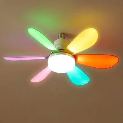 Plafonnier ventilateur LED Yselia lumière multicolore
