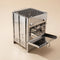Poêle à Bois Camping Pliable Inox Grille Charbon | Kemnor