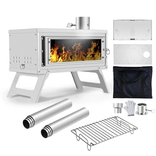 Poêle à Bois Pliable Combustion Secondaire - Inox Nomade | Bralen