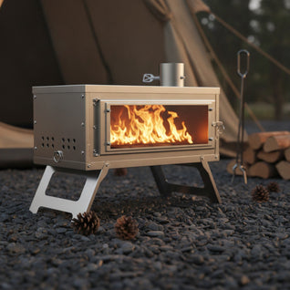 Poêle à Bois Pliable Combustion Secondaire - Inox Nomade | Bralen